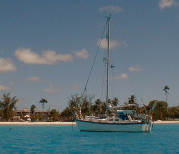 anchored in Carlisle Bay