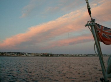 A weak weatherfront over Cascais