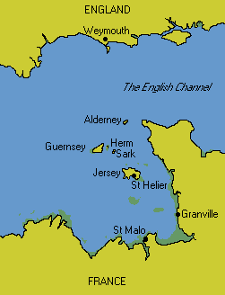 Chartlet of Channel Islands