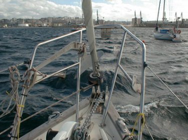 Gale-force winds in La Coruna