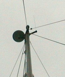 Antennas at the mast top