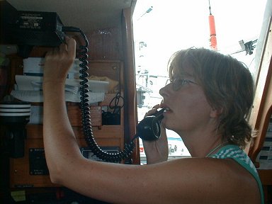 using the ships radio