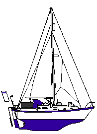 outline with storm staysail