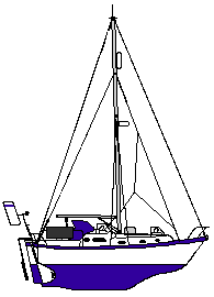 outline with storm staysail