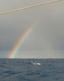 Rainbow at sea